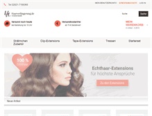 Tablet Screenshot of haarverlaengerung.de